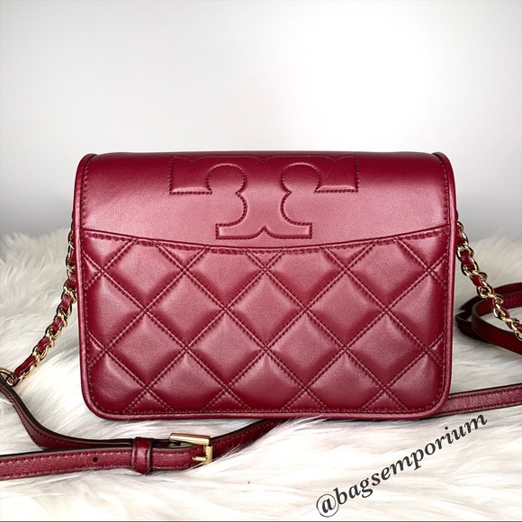 Tory Burch Handbags - Tory Burch Leather Quilted Crossbody Bag